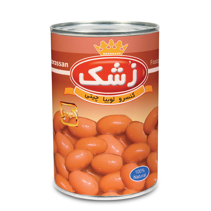 کنسرو لوبیا چیتی 380 گرمی زشک