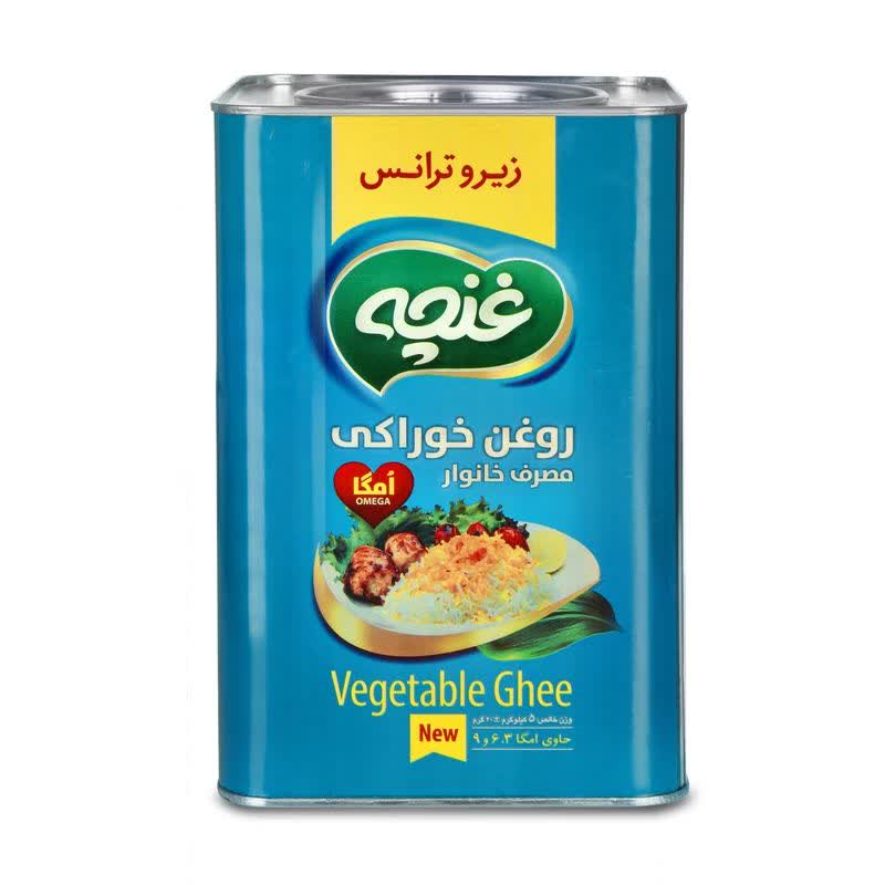 روغن جامد 5 کیلویی غنچه