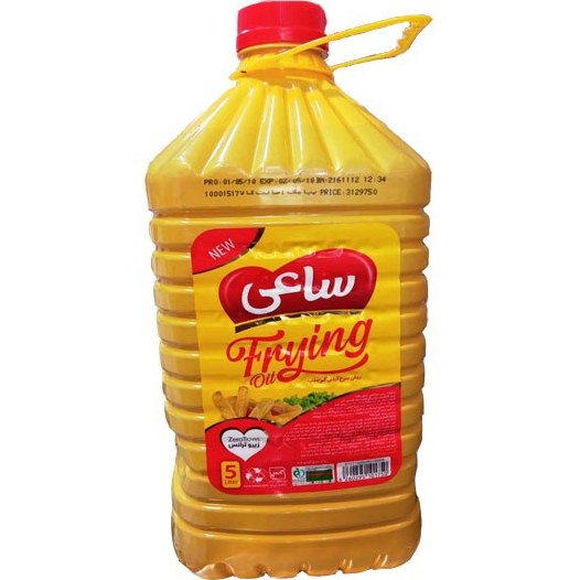 روغن سرخ کردنی 5لیتری ساعی