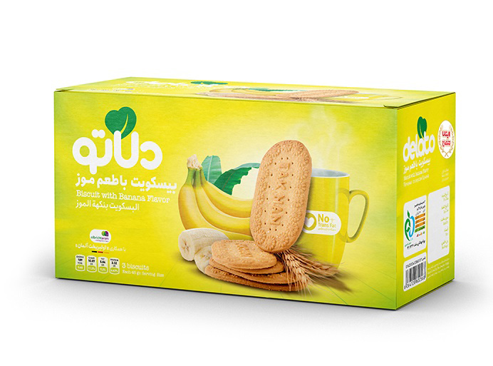 بیسکوئیت 900گرمی موزی دلاتو